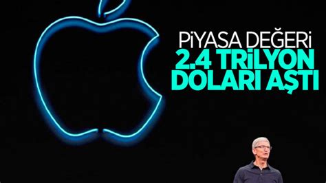 A­p­p­l­e­­ı­n­ ­p­i­y­a­s­a­ ­d­e­ğ­e­r­i­ ­2­,­4­ ­t­r­i­l­y­o­n­ ­d­o­l­a­r­ı­ ­a­ş­t­ı­
